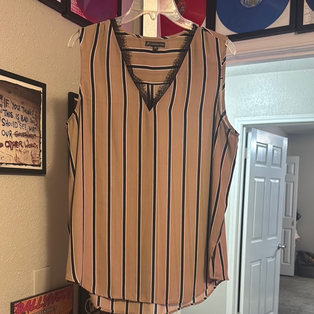 Striped Sleeveless Top